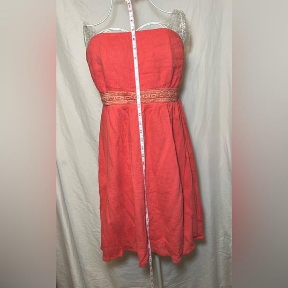 Emmelee for F.C. Peach Strapless Dress - Size Medium - Picture 6 of 7